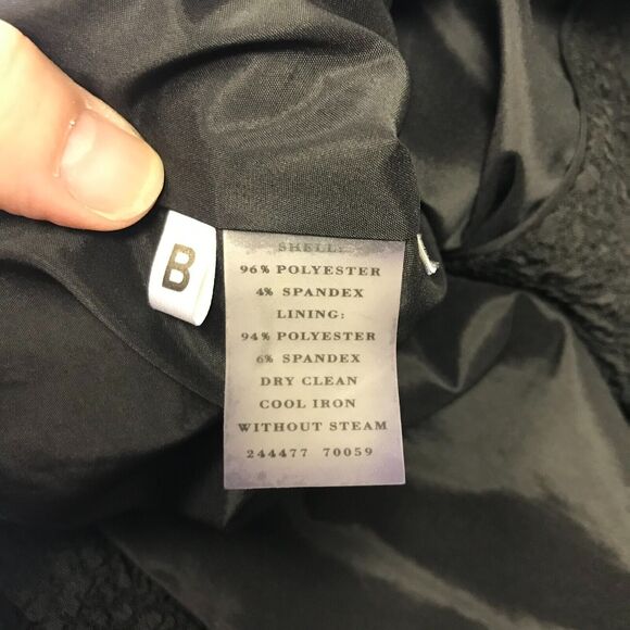 Ann Taylor Blazer Womens 8 Black Textured Fabric Moto Zip Front Pockets Modern - Picture 7 of 10